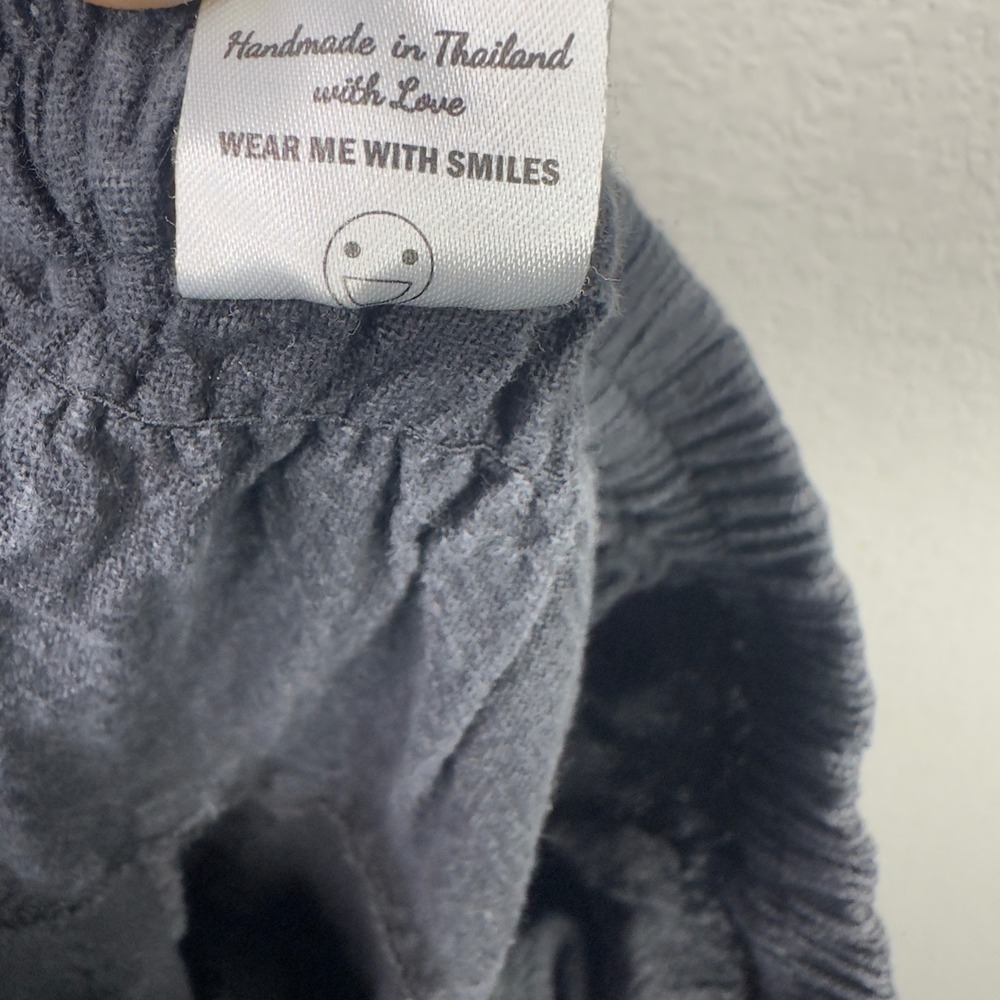 Harem Pants Womens S Black Patchwork Paisley Drop… - image 4